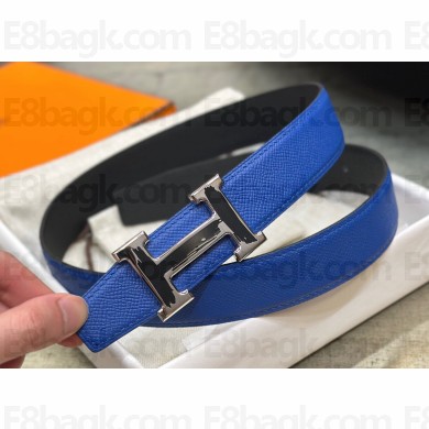 Hermes Brush belt buckle & Reversible leather strap 32 mm 08
