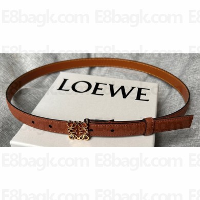 Loewe Width 2cm Anagram belt in pebble grain calfskin 04