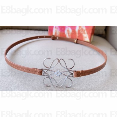 Loewe Width 4mm Anagram in metal belt in classic calfskin 04
