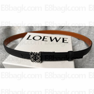 Loewe Width 2cm Anagram belt in pebble grain calfskin 05