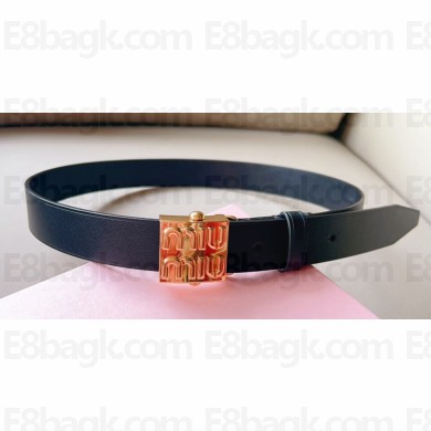 Miu Miu Width 3cm Leather belt 01