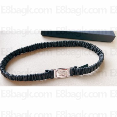 Chanel Width 2cm Lambskin, Metal & Strass Belt AA9445 03