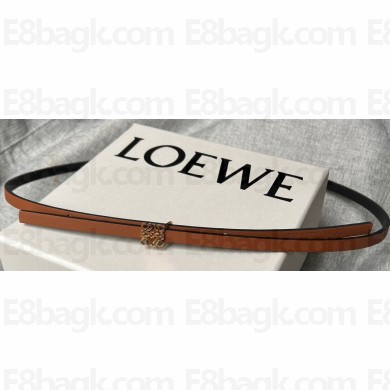 Loewe Width 0.8cm Reversible Anagram belt in smooth calfskin 01