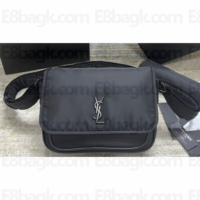 Saint Laurent niki small messenger Bag in nylon 776611 Black