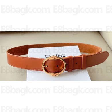 Celine 3.5cm LARGE TWIN TRIOMPHE BELT 02