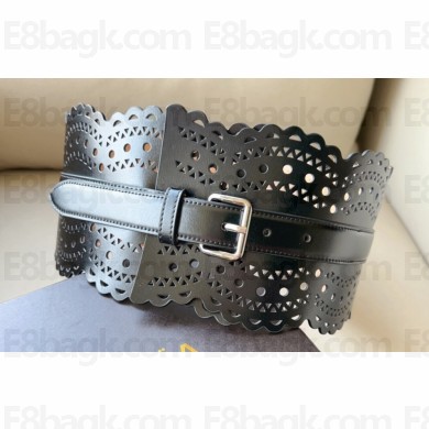Alaia Width 12cm CORSET BELT IN VIENNE WAVE CALFSKIN 04
