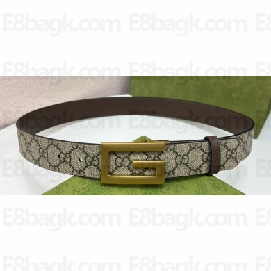 Gucci Width 3.5cm Reversible belt with Square G buckle 626974 03