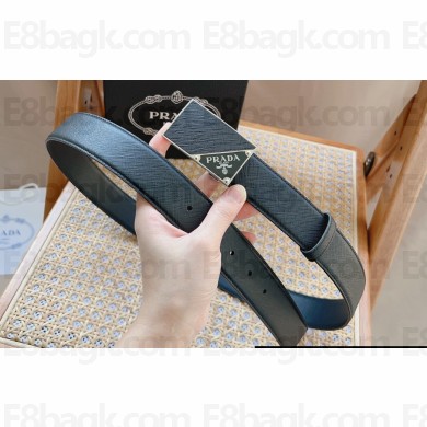 Prada Width 3.5cm Saffiano leather belt 240102 07