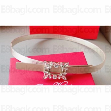 Roger Vivier Width 1.5cm Broche Vivier Buckle Belt in Satin 01