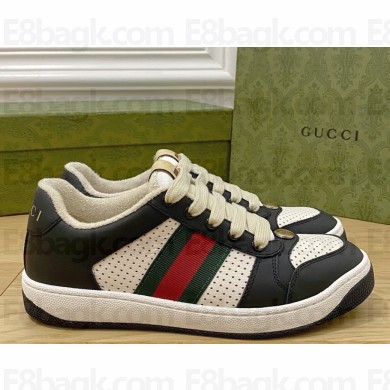 Gucci Women's Screener sneaker BLACK/WHITE 570442 2022