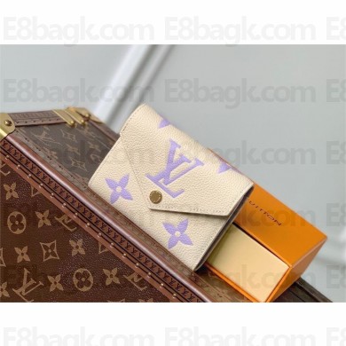 LOUIS VUITTON Victorine Wallet M82925 latte/bubble tea 2024