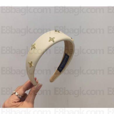 louis vuitton monogram headband white 2022