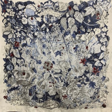 Dior Jardin Magique 90 Square Scarf 2023