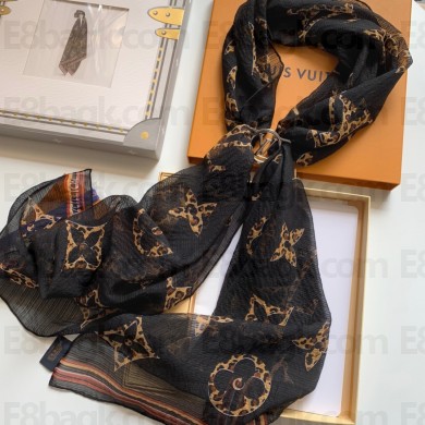 louis vuitton ENVY LV STOLE MP2910 BLACK 2023