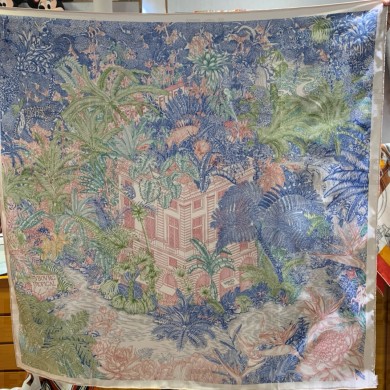 Hermes silk scarf 90x90cm 20 2024 FW(TOP QUALITY)