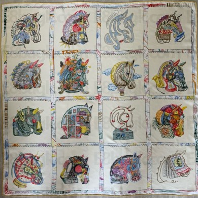 Hermes silk scarf 90x90cm 26 2024 FW(TOP QUALITY)