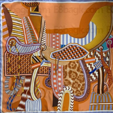 Hermes silk scarf 90x90cm 28 2024 FW(TOP QUALITY)