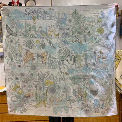 Hermes silk scarf 90x90cm 06 2024 FW(TOP QUALITY)