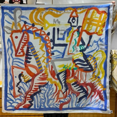 Hermes silk scarf 90x90cm 11 2024 FW(TOP QUALITY)
