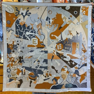 Hermes silk scarf 90x90cm 13 2024 FW(TOP QUALITY)