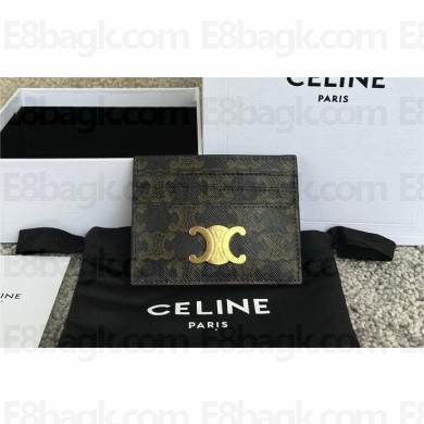 CELINE CARD HOLDER TRIOMPHE IN TRIOMPHE CANVAS 2025