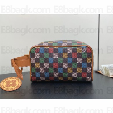 LOUIS VUITTON  Damier Ebene coated canvas Locker Dopp Kit N00151 2025
