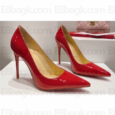 Christian Louboutin Heel 10.5cm Kate Pumps in Patent Red