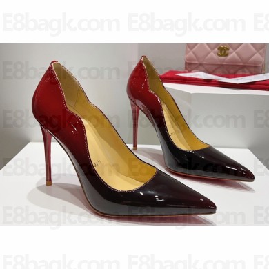Christian Louboutin Heel 10.5cm Hot Chick Pumps in Patent Black/Red