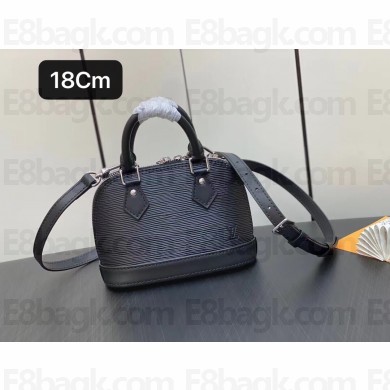 louis vuitton Nano Alma bag in EPI leather M81945 black 2023