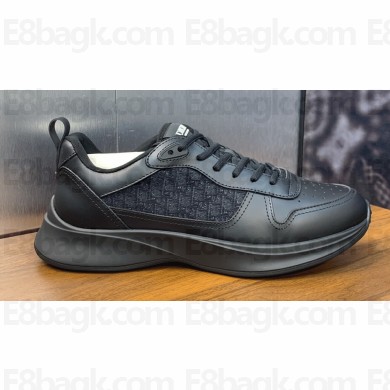 Dior Calfskin and Technical Mesh with Dior Oblique Canvas B25 Runner Men's Sneakers 06 2024