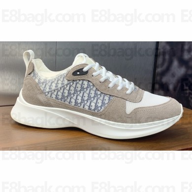 Dior Calfskin and Technical Mesh with Dior Oblique Canvas B25 Runner Men's Sneakers 11 2024