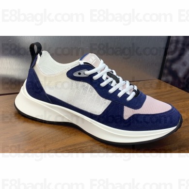 Dior Calfskin and Technical Mesh with Dior Oblique Canvas B25 Runner Men's Sneakers 18 2024