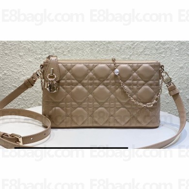 Miss Dior Midi Mini Bag in Cannage Lambskin Beige