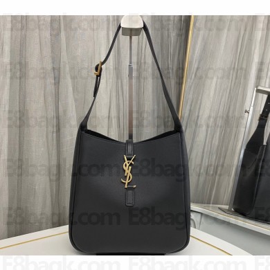 Saint Laurent le 5 à 7 supple small Bag in grained leather 713938 Black