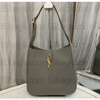 Saint Laurent le 5 à 7 supple small Bag in grained leather 713938 Gray