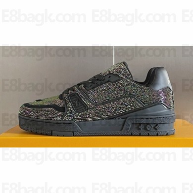 Louis Vuitton LV Trainer Women/Men Sneakers with Swarovski™ crystals Top Quality 08 2024