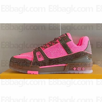Louis Vuitton LV Trainer Women/Men Sneakers with Swarovski™ crystals Top Quality 14 2024