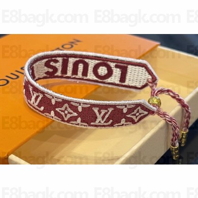 Louis Vuitton Textile canvas and brass LV Buddy Bracelet 08 2024