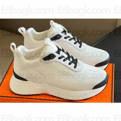 Hermes Heros Women/Men sneakers in technical knit and suede goatskin 06 2024