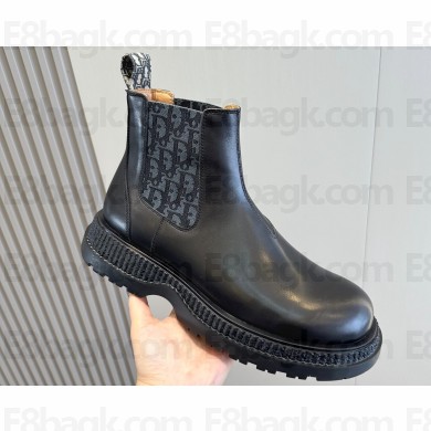 Dior Explorer Chelsea Men's Boots in Calfskin with Dior Oblique Motif 07