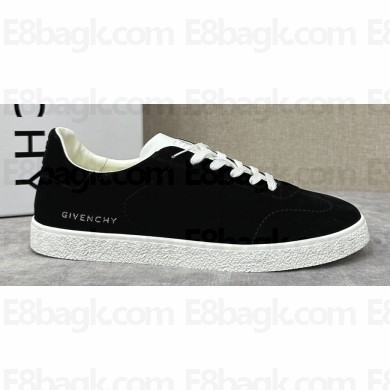 Givenchy Town Men's Sneakers in leather suede Black