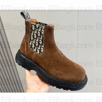 Dior Explorer Chelsea Men's Boots in Calfskin with Dior Oblique Motif 04