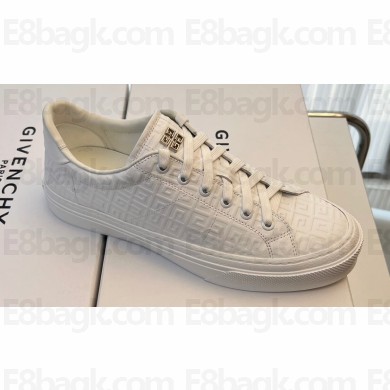 Givenchy City Men's Sneakers in 4G leather White