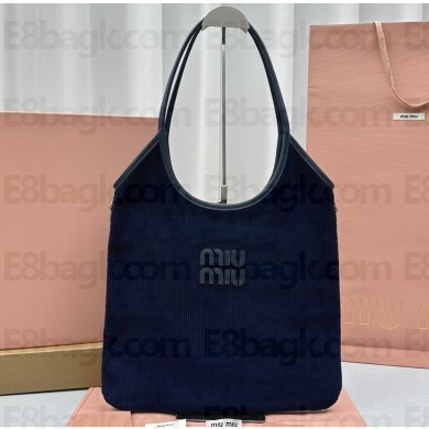 Miu Miu IVY Corduroy bag 5BG231 Blue