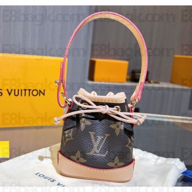 Louis Vuitton Monogram canvas Micro Noé Bag Charm M00818