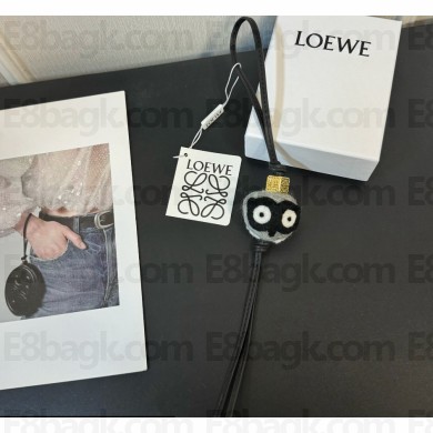 Loewe Owl charm in felt and calfskin