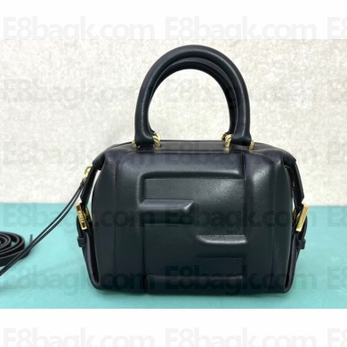Fendi FF Cube Mini Bag in nappa-leather Black 2024