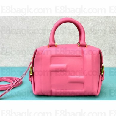 Fendi FF Cube Mini Bag in nappa-leather Pink 2024