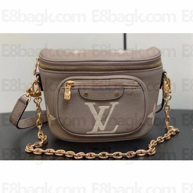 Louis Vuitton Monogram Empreinte Mini Bumbag M83219 Tourterelle Beige / Cream 2024
