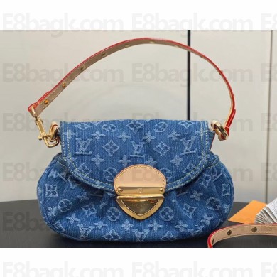 Louis Vuitton Monogram Denim Sunset Bag M46829 Blue New LV Remix 2024